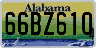 AL license plate 66BZ610