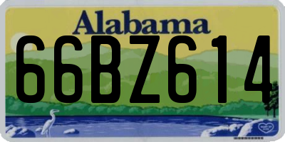 AL license plate 66BZ614