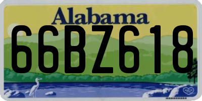 AL license plate 66BZ618