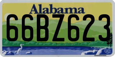 AL license plate 66BZ623