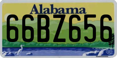 AL license plate 66BZ656