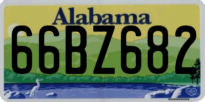 AL license plate 66BZ682