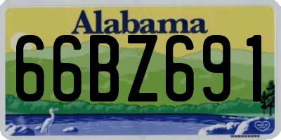 AL license plate 66BZ691