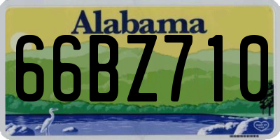 AL license plate 66BZ710