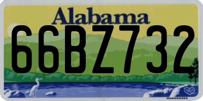 AL license plate 66BZ732