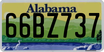 AL license plate 66BZ737