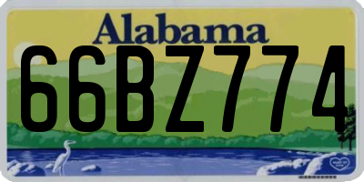 AL license plate 66BZ774