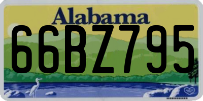 AL license plate 66BZ795