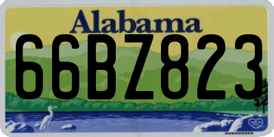 AL license plate 66BZ823