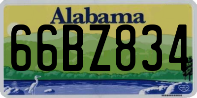 AL license plate 66BZ834