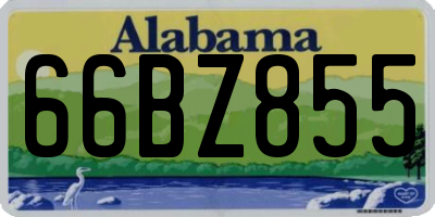 AL license plate 66BZ855