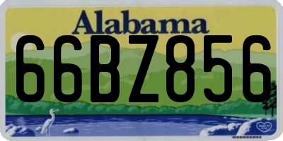AL license plate 66BZ856