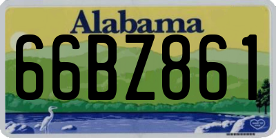 AL license plate 66BZ861