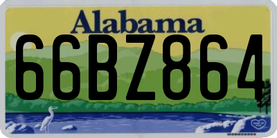 AL license plate 66BZ864