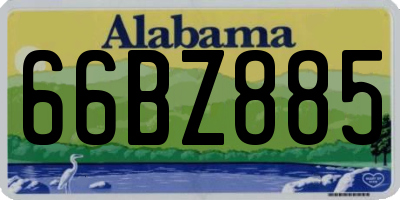 AL license plate 66BZ885