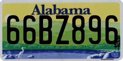 AL license plate 66BZ896