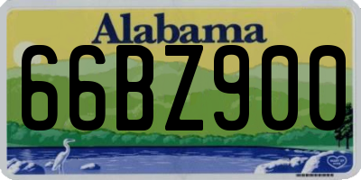 AL license plate 66BZ900