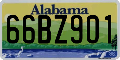 AL license plate 66BZ901
