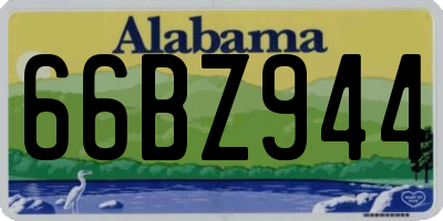 AL license plate 66BZ944