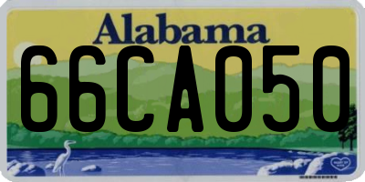 AL license plate 66CA050