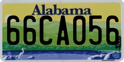 AL license plate 66CA056