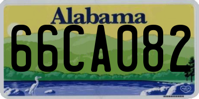 AL license plate 66CA082