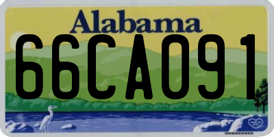 AL license plate 66CA091