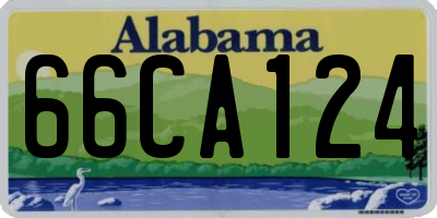 AL license plate 66CA124