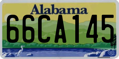 AL license plate 66CA145