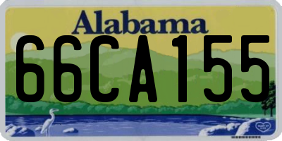 AL license plate 66CA155