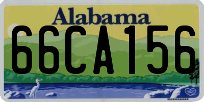 AL license plate 66CA156