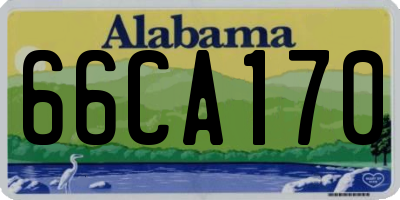 AL license plate 66CA170