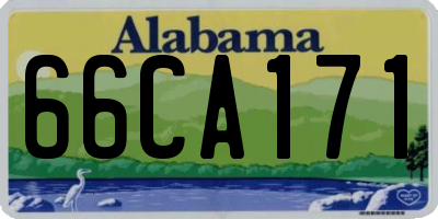 AL license plate 66CA171