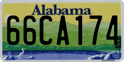 AL license plate 66CA174