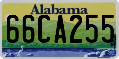 AL license plate 66CA255
