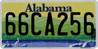 AL license plate 66CA256