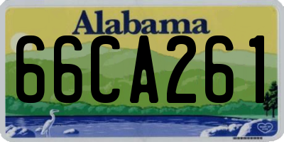 AL license plate 66CA261