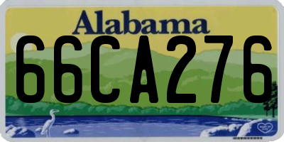 AL license plate 66CA276