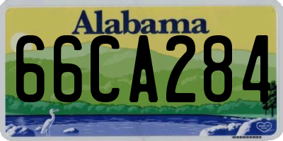 AL license plate 66CA284
