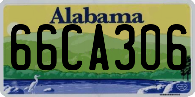 AL license plate 66CA306
