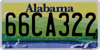 AL license plate 66CA322