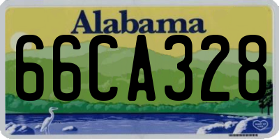 AL license plate 66CA328