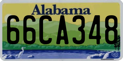 AL license plate 66CA348