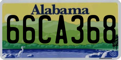 AL license plate 66CA368