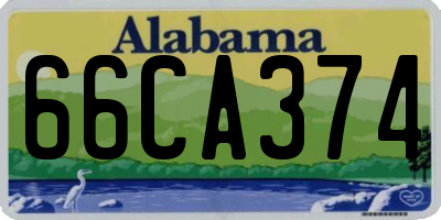 AL license plate 66CA374