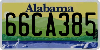 AL license plate 66CA385