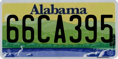 AL license plate 66CA395