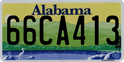 AL license plate 66CA413