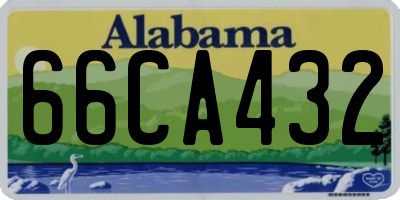 AL license plate 66CA432