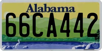 AL license plate 66CA442